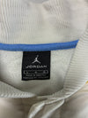 Jordan White Blue & Yellow Basketball Warm-Up Bomber Jacket (XL)