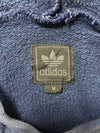 Vintage Adidas Trefoil Big Logo Fleece Hoodie Navy Yellow  (L)