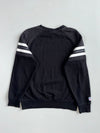 NFL Team Apparel Las Vegas Raiders Black Striped Crewneck (M)