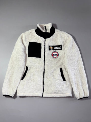W-16 Double Sixteen White Sherpa Fleece Jacket (M)