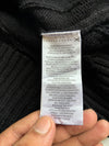 Polo Ralph Lauren Black Cable Knit Full-Zip Sweater – Size (L)