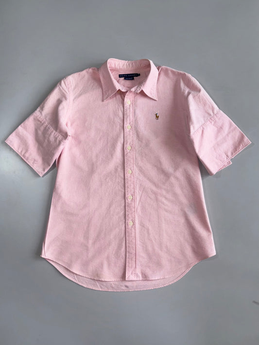 Ralph Lauren | Pink Oxford Short Sleeve Shirt (M)