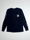 Stussy Jah Irie Feeling Dot Logo Black Long Sleeve Tee (S)