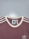 Adidas Originals | 3-Stripes Ringer Tee | Mauve/Cream (L)