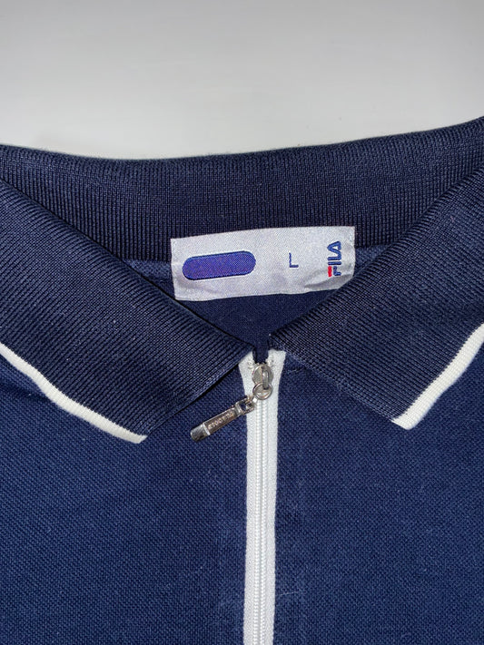 Fila Golf | Navy Quarter-Zip Polo (L)