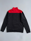 Adidas Black & Red Colorblock Track Jacket (L)
