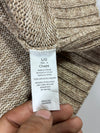 Chaps Beige 1/4 Button Mockneck Sweater (XL)
