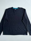 The North Face Contrast Collar Knit Sweater – Black/Teal (XL)
