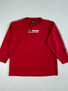 Y2K Kappa Red Mesh Long Sleeve Jersey – “For The Spirit Within” – Sleeve Piping (2XL)