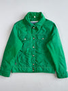 Vintage 80s Gerry Green Puffer Trucker Jacket, Made in USA(S)