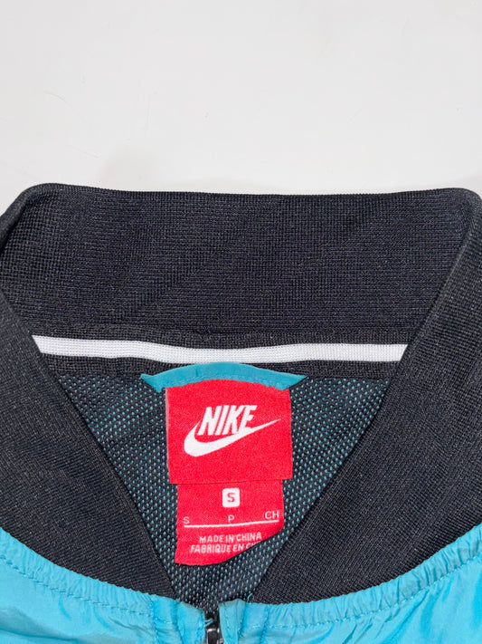 Nike Teal & Black Bomber Style Windbreaker Jacket (S)