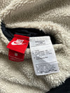 Nike Reversible Big Swoosh Sherpa Jacket, White/Black & Navy(L)