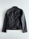 Vintage Danier Guns & Roses Black Pure Leather Jacket (S)