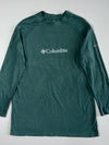 Columbia Green Mock Neck Base Layer Long Sleeve – Omni-Heat Lining (L)