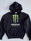 Vintage Monster Energy Drink Graphic Hoodie Black | Fruit of the Loom (M)