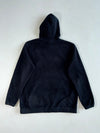 Adidas Originals Black Sherpa Fleece Hoodie – Embroidered Trefoil (XL)