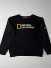 National Geographic Black Embroidered Logo Sweatshirt (M)