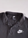 Nike Swoosh Embroidered Polo T-Shirt – Washed Black (2XL)