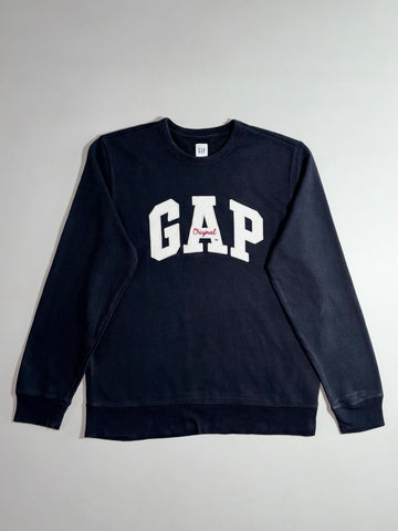 GAP Original Collegiate Logo Crewneck Sweatshirt – Navy (L)