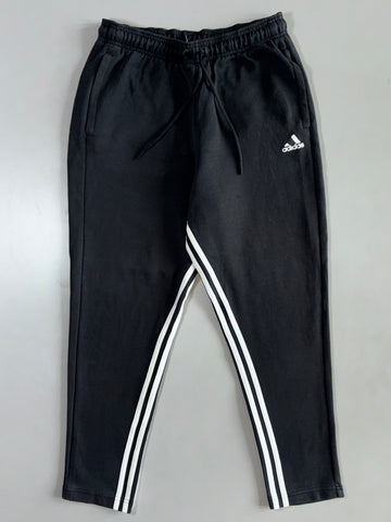 Adidas Black Sweatpants with White Side Stripes (W:30|L:38)