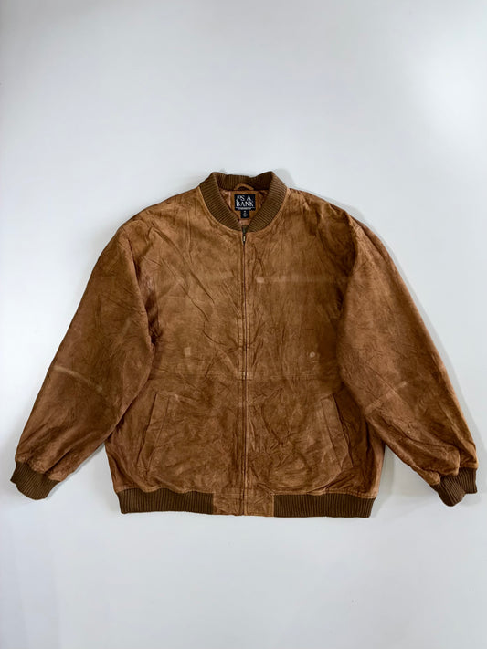 Jos A Bank Premium Original Sued Leather Jacket (XL)