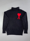 Ami Paris Ami de Coeur Turtleneck Knit Sweater (L)