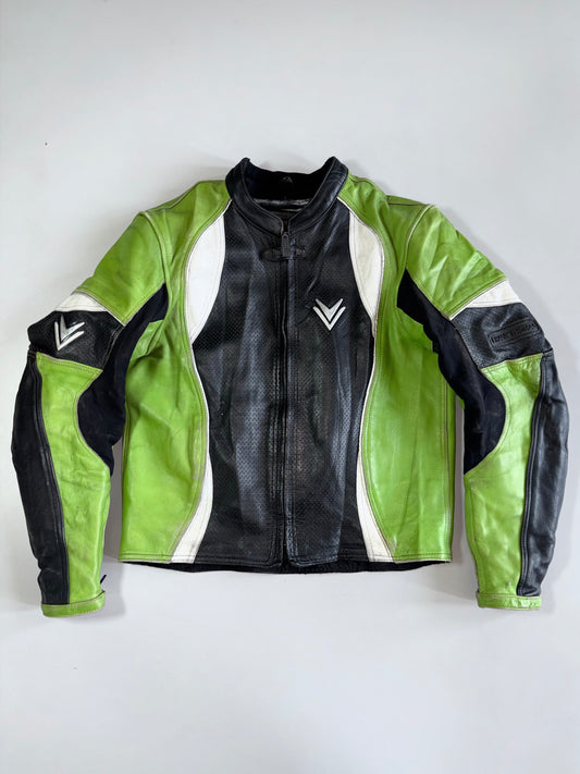 Vintage Frank Thomas Motorsports Pure Leather Racing Jacket (Paded) (M)
