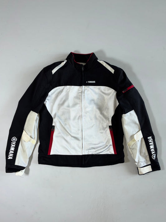 Yamaha Black & White Technical Moto Racing Jacket Padded (M)