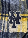 MLB New York Mets Plaid Sherpa Hooded Jacket (XL/2XL)