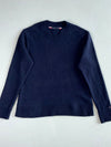 Tommy Hilfiger Herringbone Textured Knit Crewneck Sweater – Navy (L)