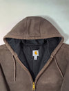 Carhartt Brown Zip-Up Hoodie – Mesh-Liner (XL)