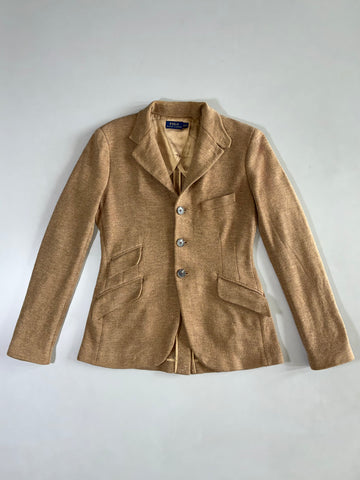 Polo Ralph Lauren Wool Blazer – Camel Herringbone (Xs/S)