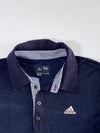 Adidas Golf | Navy Polo T-Shirt – Houndstooth Collar Trim | (L)