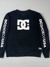 DC Shoes Co USA Star Logo Crewneck Sweatshirt — Black / White (M)