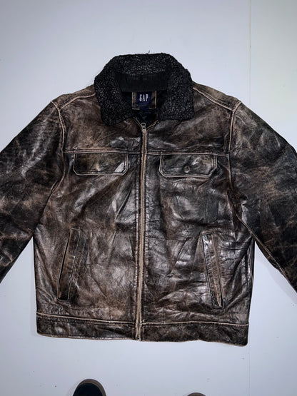 ZVintage GAP Original Leather Jacket (RARE)  (L)