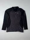 Black Yak Black & Charcoal Quarter-Zip Fleece Pullover – 95 (S)
