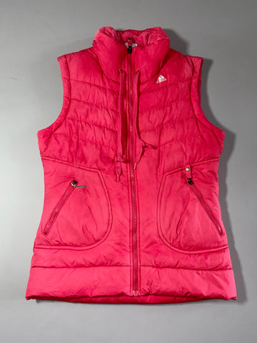 Adidas Women's Pink Quilted Puffer Vest  (S)