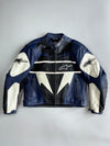 Alpinestars x Troy Lee Designs Vintage Moto Racing Leather Jacket / Original CE Protectors (L)