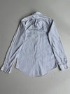 Ralph Lauren Custom Fit Striped Dress Shirt White/Navy (S/M)