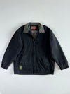 Marlboro Classics Faded Black Canvas( Leather Collar) Workwear Jacket (XL)