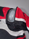 Vintage A-Pro Red Black Diablo Motorcycle Racing Jacket PADDED (M)