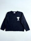 AMI Paris Ami de Coeur Black Knit Sweater woman’s (L/XL)