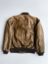 Designer by RPonty Vintage Brown Leather Bomber Jacket(L)