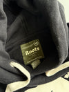 Roots Canada Black Beaver Logo Hoodie (L)