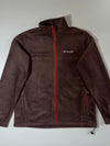 Columbia Brown Fleece Jacket with Orange Zips (L/XL)