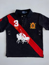 Polo Ralph Lauren Big Pony Polo T-Shirt | Fully Embroidered Black & Red (M)