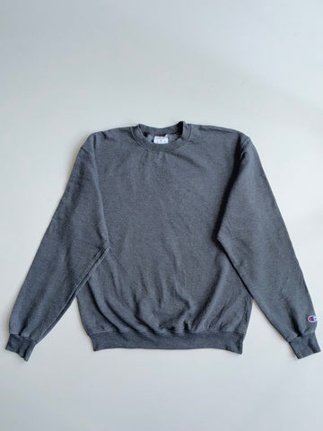 Champion Eco Authentic Blank Crewneck – Charcoal (M)