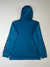 Hummel Chevron Performance Pullover Hoodie – Teal Blue (M)