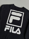 Fila Black Colorblock Sleeve Crewneck Sweatshirt – (XL)