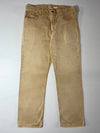 Carhartt Relaxed Fit Brown Washed Canvas 5-Pocket Work Pants (W:36) (L:41)